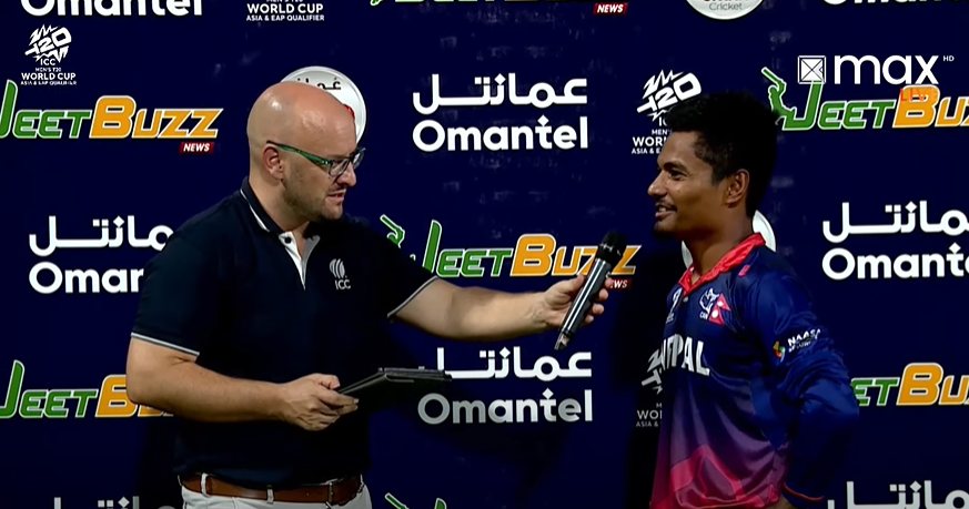 पहिलो म्याच जितेपछि कप्तान रोहित पौडेल